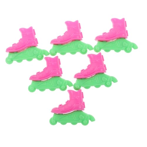 KONTONTY 10 Paare Rollschuhe Für Puppen Puppen- -Schuhe Puppenschuhe Zum Basteln Babypuppenschuhe Miniatur-Schuhe Plastik von KONTONTY