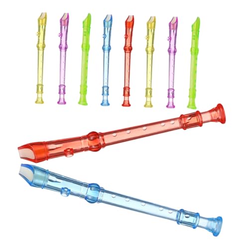 KONTONTY 10 Stück 6 Kinderspielspielzeug Blockflöten Musikinstrumente Blockflöteninstrument für musikalische Blockflöte Musik-Recorder Flöteninstrument aus Kunststoff Plastik KONTONTY 10 Stück 6 Kinderspielspielzeug Blockflöten Musikinstrumente Blockflöteninstrument für musikalische Blockflöte Musik-Recorder Flöteninstrument aus Kunststoff Plastik von KONTONTY