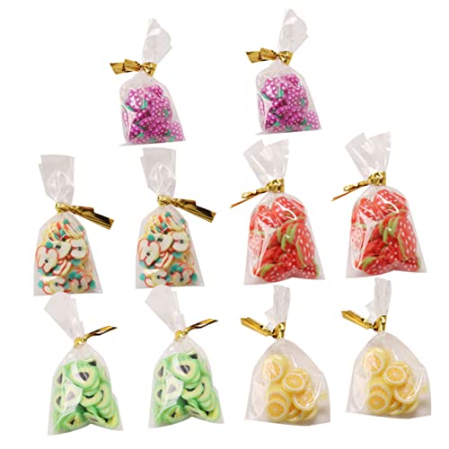 KONTONTY 10 Stück Candy Snacks Mini-Süßigkeiten-Handwerk Bonbon-Modell Mini-Süßigkeiten-Modell Tell dir vor, zu Miniatur-Süßigkeitsmodell Mini- Gummi von KONTONTY