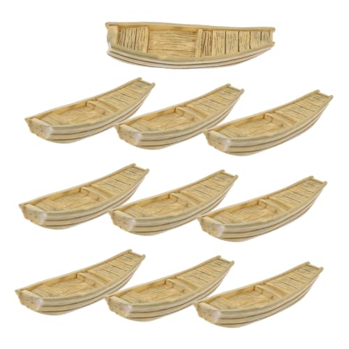 KONTONTY 10 Stück Fischerboot Modell kleine Boote Miniboote für Erwachsene Holzboot Mikrolandschaft am Strand Mini -Fisch -Fischerboot Miniboot auf dem Wasser Harz KONTONTY 10 Stück Fischerboot Modell kleine Boote Miniboote für Erwachsene Holzboot Mikrolandschaft am Strand Mini -Fisch -Fischerboot Miniboot auf dem Wasser Harz von KONTONTY