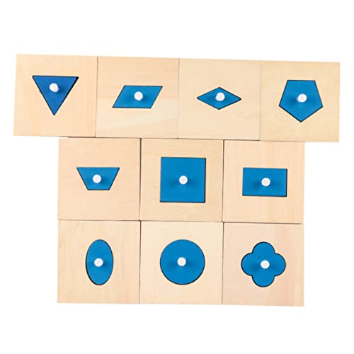 KONTONTY 10 Stück Geometrietafel holzspielzeug für spielsachen für kinderknallzeug Kognitionsspielzeug Formerkennungsspielzeug hölzern KONTONTY 10 Stück Geometrietafel holzspielzeug für spielsachen für kinderknallzeug Kognitionsspielzeug Formerkennungsspielzeug hölzern von KONTONTY