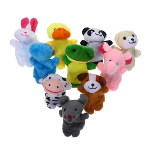 KONTONTY 10 Stück Handpuppen aus Plüsch Niedliche Cartoon Tiere für Geschichtenerzählen von Kreativität und Kognitiver Entwicklung KONTONTY 10 Stück Handpuppen aus Plüsch Niedliche Cartoon Tiere für Geschichtenerzählen von Kreativität und Kognitiver Entwicklung von KONTONTY