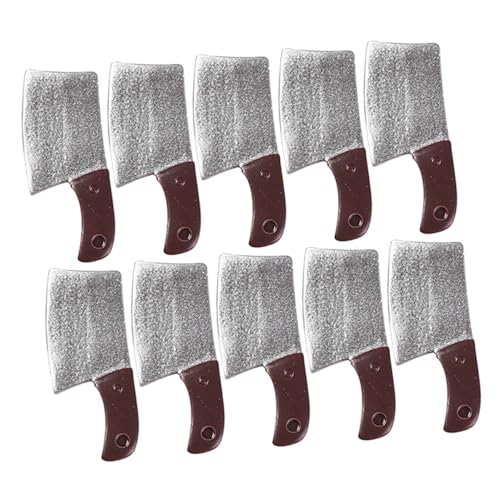 KONTONTY 10 Stück Küchenmesser Teilig für Puppenhaus Dekoration Realistische Schneidwerkzeuge aus Hochwertigem Material für Kreatives und Stilvolle Miniaturhäuser KONTONTY 10 Stück Küchenmesser Teilig für Puppenhaus Dekoration Realistische Schneidwerkzeuge aus Hochwertigem Material für Kreatives und Stilvolle Miniaturhäuser von KONTONTY