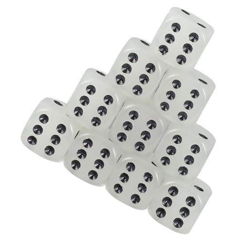 KONTONTY 10 Stück Luminous Würfelspielzeug leuchtendes Würfelspielzeug Leuchtendes Party-Würfel- Mini-Würfel Leuchtwürfel Prop Unterhaltungszubehör Acryl Weiß KONTONTY 10 Stück Luminous Würfelspielzeug leuchtendes Würfelspielzeug Leuchtendes Party-Würfel- Mini-Würfel Leuchtwürfel Prop Unterhaltungszubehör Acryl Weiß von KONTONTY