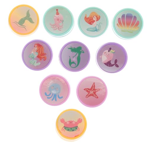KONTONTY 10 Stück Meerestierrobbe Kleinkind Stempel Tagebuch DIY Stempel Tierstempel Tierische Partygeschenke Zoo-gastgeschenke Partyzubehör Für Tiergeburtstage Briefmarken Plastik von KONTONTY
