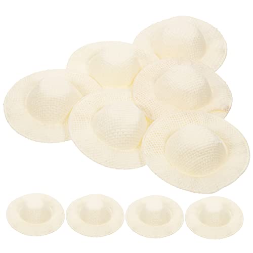 KONTONTY 10 Stück Mini Strohhutspielzeugzubehör Kleine Strohhüte Kleine Hüte Zum Basteln Mini-hüte Kopfbedeckung Strohhüte Groß Mädchen Mini Sombrero Hüte Puppenhüte Puppenhut Stoff Beige KONTONTY 10 Stück Mini Strohhutspielzeugzubehör Kleine Strohhüte Kleine Hüte Zum Basteln Mini-hüte Kopfbedeckung Strohhüte Groß Mädchen Mini Sombrero Hüte Puppenhüte Puppenhut Stoff Beige von KONTONTY