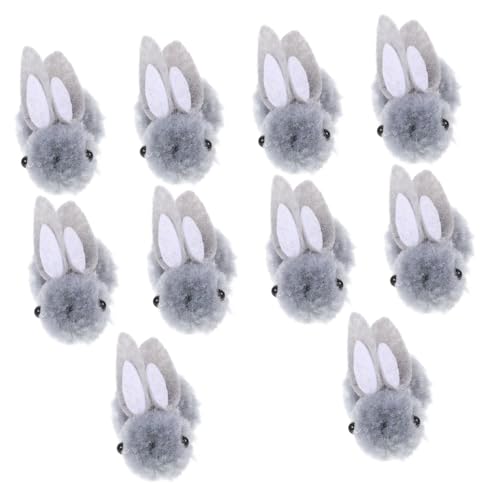 KONTONTY 10stücke Teiliges Mini Plüsch Kaninchen Weiche DIY Kaninchen Puppen Für Bastelprojekte Und Dekoration Für Kleidung Hüte von KONTONTY