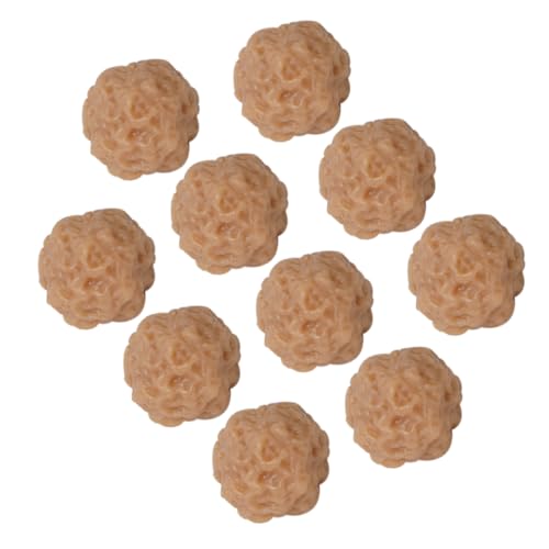 KONTONTY 10 Stück PVC Realistische Beef Meatball Modell Künstliche Fleischbällchen Deko für Küche Party Fotografie Lebensechte Simulation für Requisiten und Dekoration KONTONTY 10 Stück PVC Realistische Beef Meatball Modell Künstliche Fleischbällchen Deko für Küche Party Fotografie Lebensechte Simulation für Requisiten und Dekoration von KONTONTY