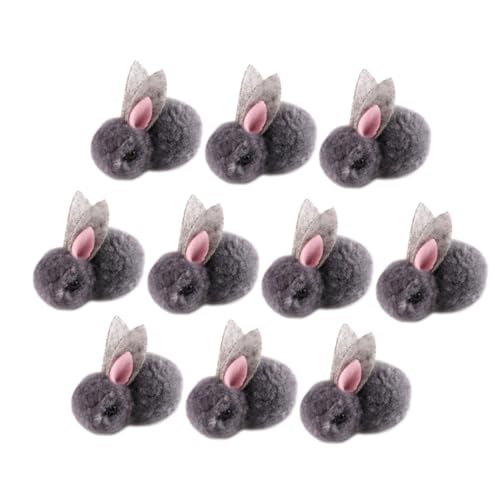 KONTONTY 10pcs Mini Plüsch Hase Spielzeug Mädchen Spielzeug Weiche Puppen Handwerk Ornament von KONTONTY