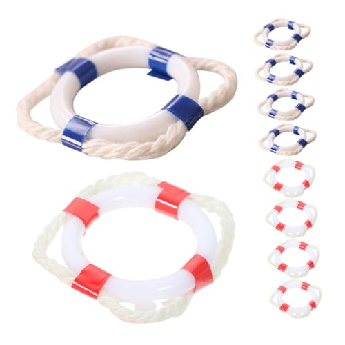 KONTONTY 10 Stück Rettungsring-Ornamente Mini- -schwimmringe Mini- -hausdekorationen Mini-hausschwimmringe Winzige Schwimmringe Puppenhauszubehör Mini-schwimmringe Plastik KONTONTY 10 Stück Rettungsring-Ornamente Mini- -schwimmringe Mini- -hausdekorationen Mini-hausschwimmringe Winzige Schwimmringe Puppenhauszubehör Mini-schwimmringe Plastik von KONTONTY