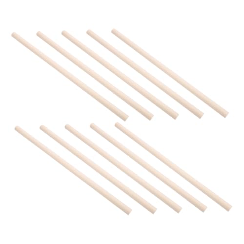 KONTONTY 10 Stück Rhythmusstab Instrumentenzubehör Musikalische Schlagstäbe Schlagstäbe Kleinkind Musikspielzeug Musikalisches Schlaginstrument Musikstab Beige Birke von KONTONTY