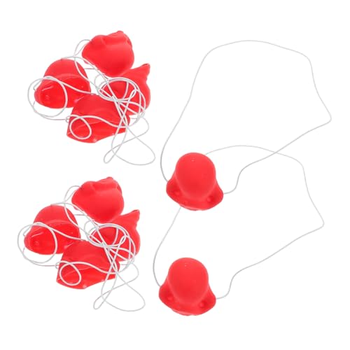 KONTONTY 10 Stück Rote Clownsnasen für Kostümpartys und Bühnenaufführungen Elastische Nase für Clown Darstellungen für Halloween und Karneval Vielseitiges Zubehör für Spaßmacher KONTONTY 10 Stück Rote Clownsnasen für Kostümpartys und Bühnenaufführungen Elastische Nase für Clown Darstellungen für Halloween und Karneval Vielseitiges Zubehör für Spaßmacher von KONTONTY