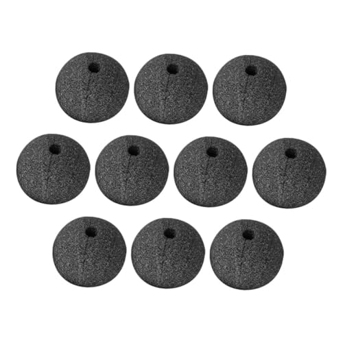 KONTONTY 10 Stück Schwarze Clownsnasen aus Weichem Schwamm Vielseitiges Cosplay Halloween-kostümzubehör Bequeme Formstabile Nasen für Zirkus Partys und Bühnenauftritte KONTONTY 10 Stück Schwarze Clownsnasen aus Weichem Schwamm Vielseitiges Cosplay Halloween-kostümzubehör Bequeme Formstabile Nasen für Zirkus Partys und Bühnenauftritte von KONTONTY