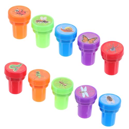 KONTONTY 10 Stück Stempel Mit Tiermotiv Stempel Für Scrapbooking -vorräte Niedliche DIY-Stempel Dekorativer Zeitschriftenstempel Tierstampfer Tierstempel Zeitschriftenstempel Plastik von KONTONTY