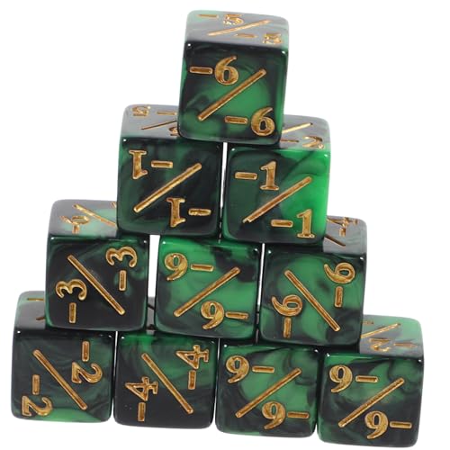 KONTONTY 10 Stück Teiliges Acrylwürfel mit Additions und Subtraktionszeichen Bunte Lernwürfel für Langlebige Leichte Spielwürfel für Matheunterricht und Kartenspiele KONTONTY 10 Stück Teiliges Acrylwürfel mit Additions und Subtraktionszeichen Bunte Lernwürfel für Langlebige Leichte Spielwürfel für Matheunterricht und Kartenspiele von KONTONTY