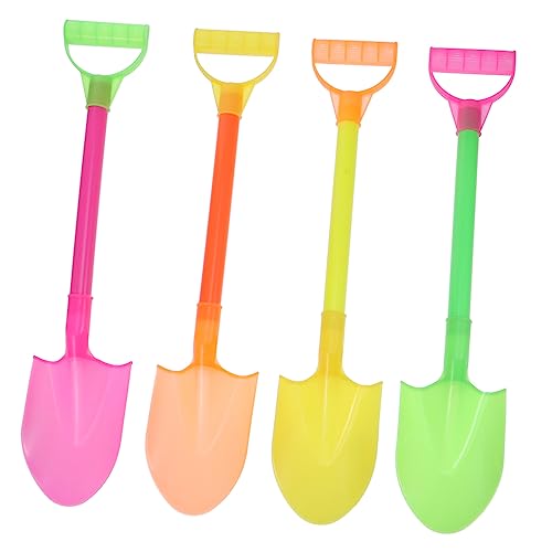 KONTONTY 10 Stück Teiliges Bunter Kunststoff Schneeschaufeln für Robuste Spielzeuge für Strand Schnee und Gartenaktivitäten Leicht und Kinderfreundlich Zufällige Farbe Zufällige Farbe von KONTONTY