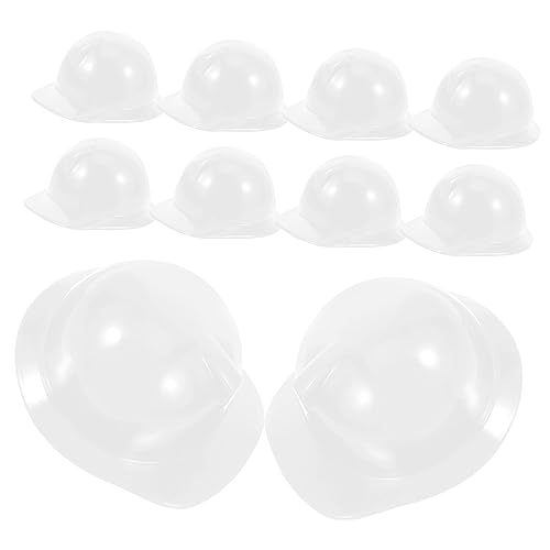 KONTONTY 10 Stück Teiliges Miniatur Bauhelm Puppenhelm Mini Sicherheitshelm Deko Weiß Realistisches Design Für Puppenzubehör und Sammelobjekte KONTONTY 10 Stück Teiliges Miniatur Bauhelm Puppenhelm Mini Sicherheitshelm Deko Weiß Realistisches Design Für Puppenzubehör und Sammelobjekte von KONTONTY