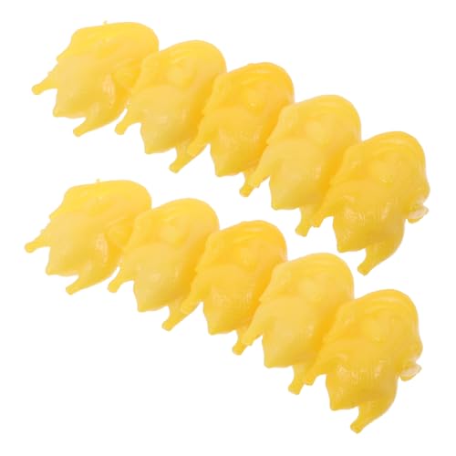 KONTONTY 10 Stück Teiliges Miniatur Gebratene Enten Figuren Realistisch Gestaltete Halloween Dekoration Künstliche Lebensmittelmodelle für Puppenhaus Erntedankfest Tischdeko Originelle von KONTONTY