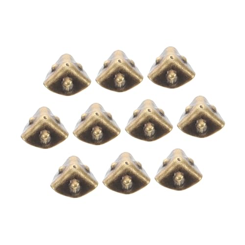 KONTONTY 10 Stück Teiliges Miniatur Metallecken für Puppenhaus Koffer Schutz Antike Dreieckige Box eckenschutz DIY Schmuckkoffer Ecke Robustes Metall für Miniatur Dekoration KONTONTY 10 Stück Teiliges Miniatur Metallecken für Puppenhaus Koffer Schutz Antike Dreieckige Box eckenschutz DIY Schmuckkoffer Ecke Robustes Metall für Miniatur Dekoration von KONTONTY