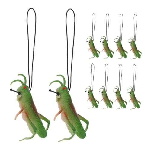 KONTONTY 10 Stück Teiliges Realistisches Aufhängeseil Weiche Tierfiguren aus Ungiftigem Material Pädagogisches Insektenmodell für Wissenschaftliche Entdeckung und Tiermottoparty von KONTONTY