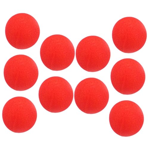 KONTONTY 10 Stück Teiliges Rote Schaumstoffbälle Weiche Zauberrequisiten für Bühnenauftritte Klassische Schwammbälle für Party Performance und Straßentheater KONTONTY 10 Stück Teiliges Rote Schaumstoffbälle Weiche Zauberrequisiten für Bühnenauftritte Klassische Schwammbälle für Party Performance und Straßentheater von KONTONTY