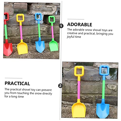 KONTONTY 10 Stück Teiliges Sandspielzeug Stabile Kunststoff schaufeln mit Spitzem und Flachem Kopf Leichtes Strand Gartenspielzeug für Jungen und Mädchen Fördert Motorik Zufällige Farbe von KONTONTY