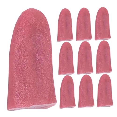 KONTONTY 10 Stück Teiliges Set Gefälschte Realistische Elastische Cosplay Requisiten für Halloween Streiche und Party Dekorationen für Aprilscherz und Scherzartikel von KONTONTY