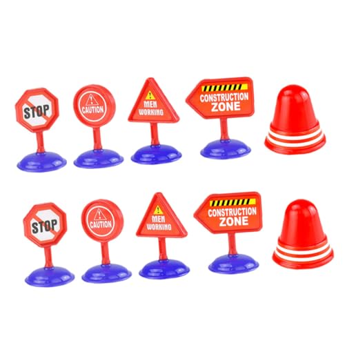 KONTONTY 10 Stück Verkehrszeichen- Lichter Ampeln für Verkehrszeichen aus -Ampeln Verkehrszeichenmodelle Spiel-Straßensperren-Schild Plastik KONTONTY 10 Stück Verkehrszeichen- Lichter Ampeln für Verkehrszeichen aus -Ampeln Verkehrszeichenmodelle Spiel-Straßensperren-Schild Plastik von KONTONTY