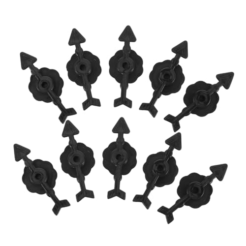 KONTONTY 10 Stück Zeigerpfeil Brettspielpfeil Plastikspiel Pfeilrotation Spiel Plastikzeiger Plattenspieler-Anzeigen Plastikpfeile Zeigefinger für Klassenzimmer rotierende Pfeile Schwarz KONTONTY 10 Stück Zeigerpfeil Brettspielpfeil Plastikspiel Pfeilrotation Spiel Plastikzeiger Plattenspieler-Anzeigen Plastikpfeile Zeigefinger für Klassenzimmer rotierende Pfeile Schwarz von KONTONTY