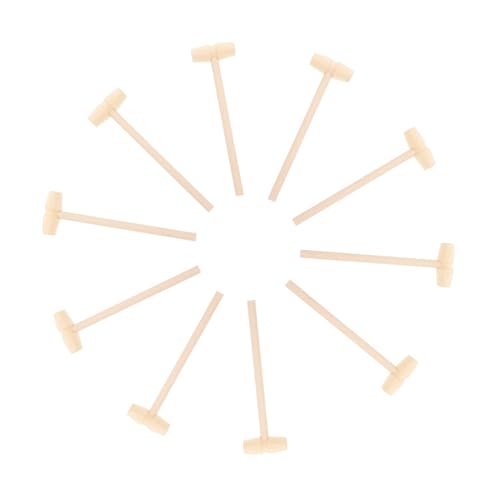 KONTONTY 10 Stück hölzerner Hammer Bildungsspielzeug Spielzeughammer Babyspielzeug Kleinkindspielzeug Hämmern für kleine Holzhämmer Kleiner Hammer Kleinkindhammer Bambus KONTONTY 10 Stück hölzerner Hammer Bildungsspielzeug Spielzeughammer Babyspielzeug Kleinkindspielzeug Hämmern für kleine Holzhämmer Kleiner Hammer Kleinkindhammer Bambus von KONTONTY
