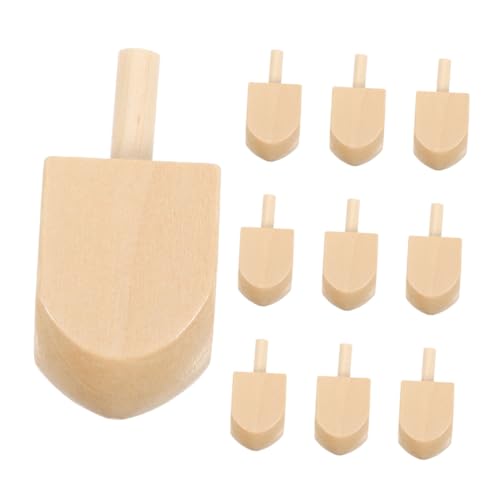 KONTONTY 10 Stück hölzerner Kreisel Chanukka-Dreidel-Dekorationen musikalischer Dreidel Dreidel-Spiel Holzdreidel zum Bemalen Dreidel-Ornament Dreidel Masse Mini Dreidels Lotusbaum Beige KONTONTY 10 Stück hölzerner Kreisel Chanukka-Dreidel-Dekorationen musikalischer Dreidel Dreidel-Spiel Holzdreidel zum Bemalen Dreidel-Ornament Dreidel Masse Mini Dreidels Lotusbaum Beige von KONTONTY