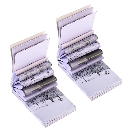 KONTONTY Natürliche Aufkleber Scrapbook Journal Je 50 Blatt 2 Packungen Handgefertigte Tagebuch-Aufkleber Bastel-Aufkleber-Set KONTONTY Natürliche Aufkleber Scrapbook Journal Je 50 Blatt 2 Packungen Handgefertigte Tagebuch-Aufkleber Bastel-Aufkleber-Set von KONTONTY