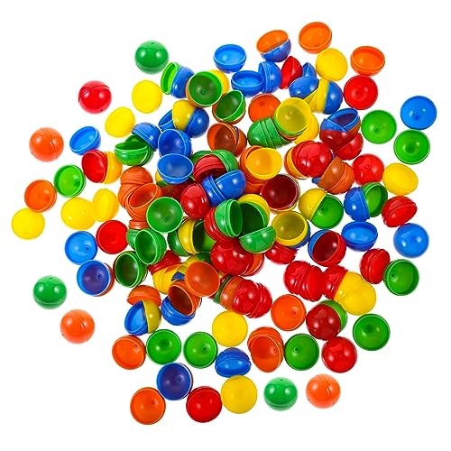KONTONTY 100 Stück Bunte Lotteriebälle Öffnbare Tischtennis Spielbälle für Gewinnspiele Partyspiele Auslosungen Langlebige und Leicht Erkennbare Raffle Kugeln von KONTONTY