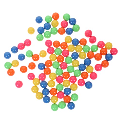 KONTONTY 100 Stück Kleine Bunte Zählkugeln für Durchmesser Solides Kunststoffspielzeug Farbige Lernbälle für Mathematikunterricht Hand Augen Koordination Farb und von KONTONTY