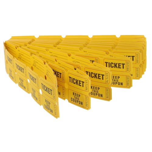 KONTONTY 100 Stück Lose Tickets Event Eintrittskarten aus Hochwertigem Vielseitig für Partys Karneval Gewinnspiele und Firmenveranstaltungen Langlebig und Einfach zu Verwenden KONTONTY 100 Stück Lose Tickets Event Eintrittskarten aus Hochwertigem Vielseitig für Partys Karneval Gewinnspiele und Firmenveranstaltungen Langlebig und Einfach zu Verwenden von KONTONTY