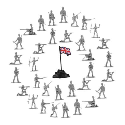 KONTONTY 100 Stück Menschen modellieren Plastik Soldaten miniaturfiguren sammlerstücke Miniaturen Sammlung Soldaten Figuren Mikrofiguren Mini-People-Modelle Sandtisch-Soldaten-Modelle von KONTONTY