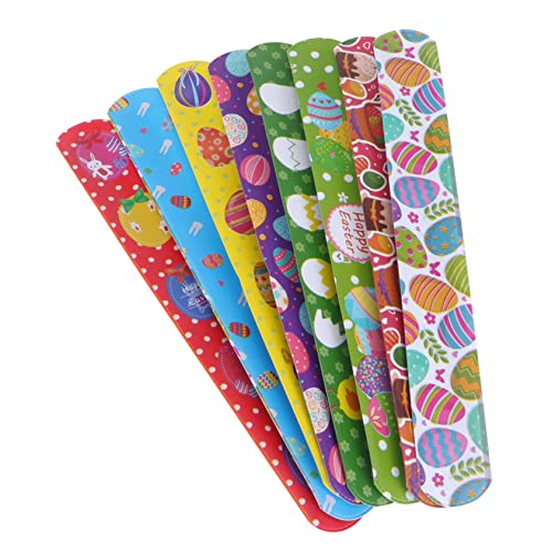 KONTONTY 100 Stück Osterarmband Junge Festival -Requisite Slap-Bands zu Ostern Klappring Slap Armbänder Schlagband -Requisite Slap-Armband-Stütze -Slap-Bands PVC KONTONTY 100 Stück Osterarmband Junge Festival -Requisite Slap-Bands zu Ostern Klappring Slap Armbänder Schlagband -Requisite Slap-Armband-Stütze -Slap-Bands PVC von KONTONTY