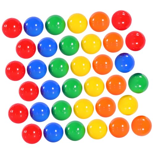 KONTONTY 100 Stück Teiliges Bunte Raffle Balls Kunststoff Hohlkugeln Leichte Ziehungskugeln für Party Spiele Fest Veranstaltungen von KONTONTY