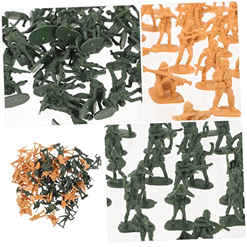 KONTONTY 100 Stück Teiliges Miniatur Soldaten Figuren aus Langlebigem Realistische Details Wetterfest für Modellbau Sammlungen und Miniaturszenen Zufällige Farben Grün KONTONTY 100 Stück Teiliges Miniatur Soldaten Figuren aus Langlebigem Realistische Details Wetterfest für Modellbau Sammlungen und Miniaturszenen Zufällige Farben Grün von KONTONTY
