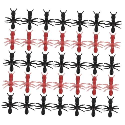 KONTONTY 1000 Stück Teiliges Realistische Plastik Ameisen Figuren Simulierte Ameisen Requisiten für Halloween Party Klassenzimmer Lehrmittel Naturerkundung und Kreative Streiche von KONTONTY