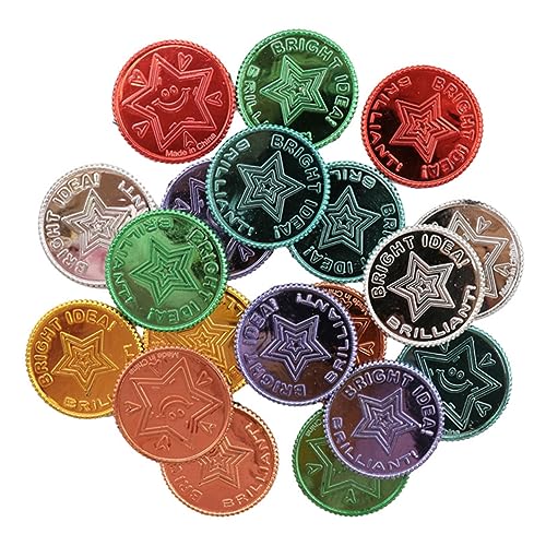 KONTONTY 100St Münzen für Kinderspiele Spielgeld für Piratenspielzeug Piratenkostüm für für kinderspielzeug für Geburtstagsfeiern bunte Spielmünzen KONTONTY 100St Münzen für Kinderspiele Spielgeld für Piratenspielzeug Piratenkostüm für für kinderspielzeug für Geburtstagsfeiern bunte Spielmünzen von KONTONTY