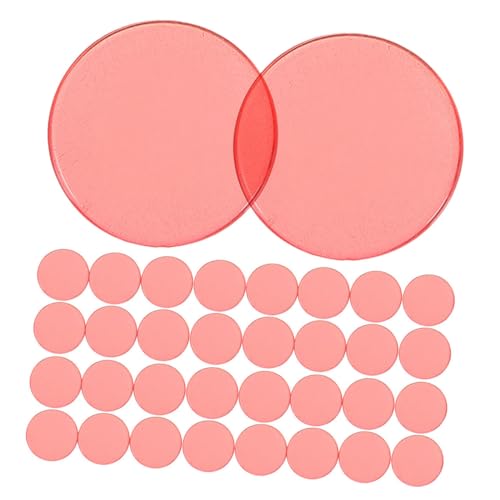 KONTONTY 100stücke Transparente Zählchips Aus Kunststoff Kleine Runde Marker Für Junge Mädchen Hilfsmittel Für Mathematikunterricht Und Frühkindliche Bildung von KONTONTY
