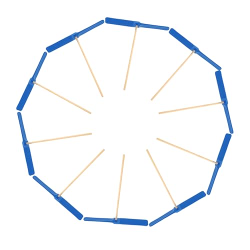 KONTONTY 10Er Set Bambus-Libellen- Kleinkinder fliegend Schmetterlingsspielzeug aus Bambuslibelle Kinderspielzeug Flugspiele Blue von KONTONTY