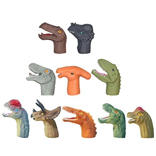 KONTONTY Fingerpuppe Für Jungen Und Mädchen 10 Stück Dinosaurier-handpuppen Lustige Und Kreative Rollenspiel-diskussionen Handpuppenspielzeug KONTONTY Fingerpuppe Für Jungen Und Mädchen 10 Stück Dinosaurier-handpuppen Lustige Und Kreative Rollenspiel-diskussionen Handpuppenspielzeug von KONTONTY