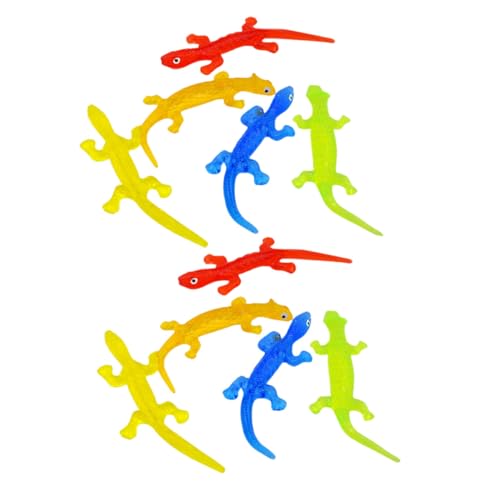 KONTONTY 10St Entlüftungsspielzeug stressabbau dekompressionsspielzeug Lizard- Dehnbares Eidechsenspielzeug, Masse dehnbares Eidechsenfigurenspielzeug weiches Gummi von KONTONTY