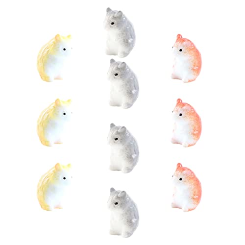 KONTONTY 10St Kuchendekor aus Harz Kuchendekoration für die Babyparty Mini-Hausdekoration Desk Decoration Party Decoration caketopper 1 Kunstharz-Mäuse basteln Backenverzierung Colorful von KONTONTY