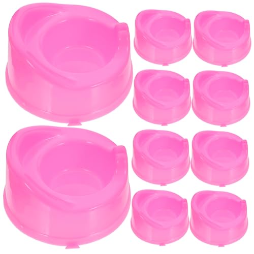 KONTONTY 10St Puppentoilette wc kindertoilette klo -Bad Dollhouse Badezimmer Puppenhauszubehör Mini-Schmuck-Badezimmermöbel kleine Hausmöbel Plastik Rosa von KONTONTY
