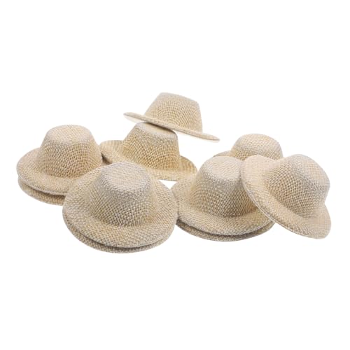 KONTONTY 10Stücke Hüte Aus Material Kreative Hutverzierung Für Puppen Kunsthandwerk Und DIY Projekte Für Mini Deko Und Schulprojekte Erdfarbe KONTONTY 10Stücke Hüte Aus Material Kreative Hutverzierung Für Puppen Kunsthandwerk Und DIY Projekte Für Mini Deko Und Schulprojekte Erdfarbe von KONTONTY