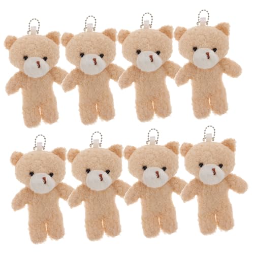 KONTONTY 10Stücke Mini Bärenanhänger aus Plüsch Schlüsselanhänger Dekorationen für Taschen DIY Charms Süße Bärenpuppen für Modeaccessoires und KONTONTY 10Stücke Mini Bärenanhänger aus Plüsch Schlüsselanhänger Dekorationen für Taschen DIY Charms Süße Bärenpuppen für Modeaccessoires und von KONTONTY