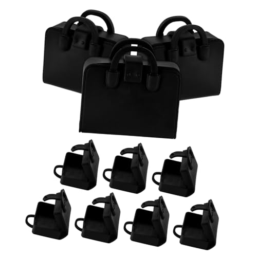 KONTONTY 10er Set Puppenhaus-Tasche Mini-Rucksack Für Puppen Schulbedarf Für Puppen Puppenrucksack Backsack Rucksack-zubehör Puppenhandtasche Miniatur-schulbedarf Plastik Black KONTONTY 10er Set Puppenhaus-Tasche Mini-Rucksack Für Puppen Schulbedarf Für Puppen Puppenrucksack Backsack Rucksack-zubehör Puppenhandtasche Miniatur-schulbedarf Plastik Black von KONTONTY